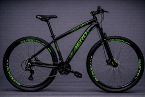 Bicicleta Sprint Aero ARO29 - COD.857-17 Preto com verde